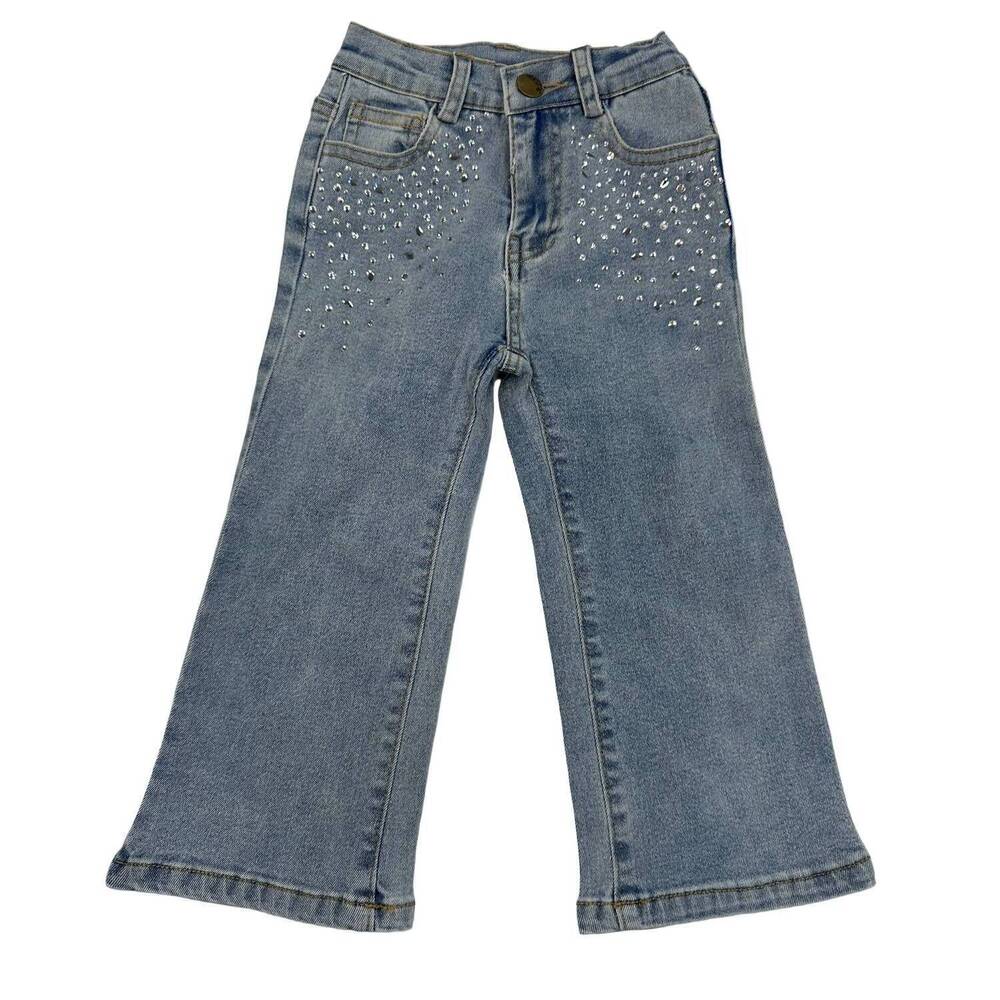 NEW ML KIDS kid's rhinestone jeans in denim